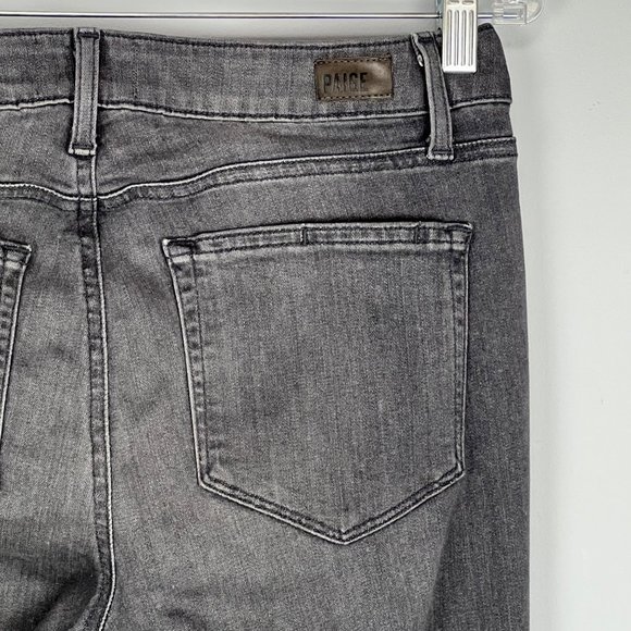 Paige Womens Verdugo Ultra Skinny Jeans Silvie Gray Mid Rise size 30 - Picture 8 of 11